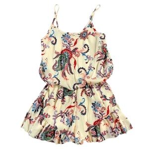 💙 5 for $25 💙 Kii Cream Paisley Ruffle Romper